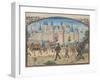 The Siege of Tyre, 1124. Miniature from the Historia by William of Tyre, 1460s-null-Framed Giclee Print