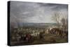 The Siege of Valenciennes, 1677-Adam Frans van der Meulen-Stretched Canvas