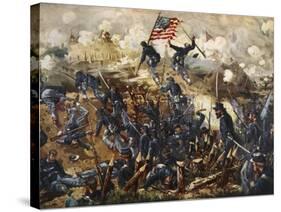 The Siege of Vicksburg, May 18th - July 4th 1863-Henry Alexander Ogden-Stretched Canvas