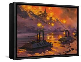The Siege of Vicksburg-Angus Mcbride-Framed Stretched Canvas