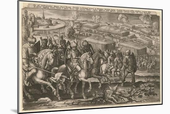 The Siege of Vienna by Turkish Army, 1529-Adriaen Collaert-Mounted Giclee Print