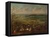 The Siege of Vienna by Turkish army,-null-Framed Stretched Canvas