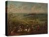 The Siege of Vienna by Turkish army,-null-Stretched Canvas