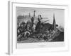 The Siege of Zaragoza in June 1808, Engraved by Augustin Burdet-Denis-auguste-marie Raffet-Framed Giclee Print