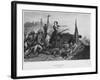 The Siege of Zaragoza in June 1808, Engraved by Augustin Burdet-Denis-auguste-marie Raffet-Framed Giclee Print