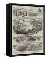 The Siege Operations at Chatham-Godefroy Durand-Framed Stretched Canvas