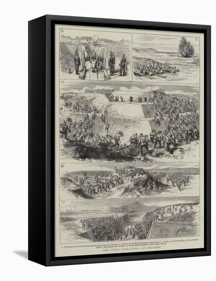 The Siege Operations at Chatham-Godefroy Durand-Framed Stretched Canvas