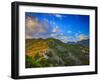 The Sierra de Tejeda, a mountain massif above Frigiliana in the province of Malaga, Andalusia, S...-Panoramic Images-Framed Photographic Print