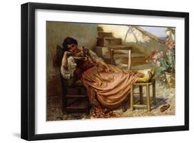 The Siesta, 1909 (Oil on Canvas)-Robert Payton Reid-Framed Giclee Print