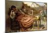 The Siesta, 1909 (Oil on Canvas)-Robert Payton Reid-Mounted Giclee Print