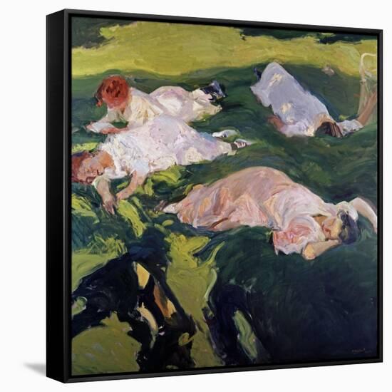 The Siesta, 1912-Joaquín Sorolla y Bastida-Framed Stretched Canvas