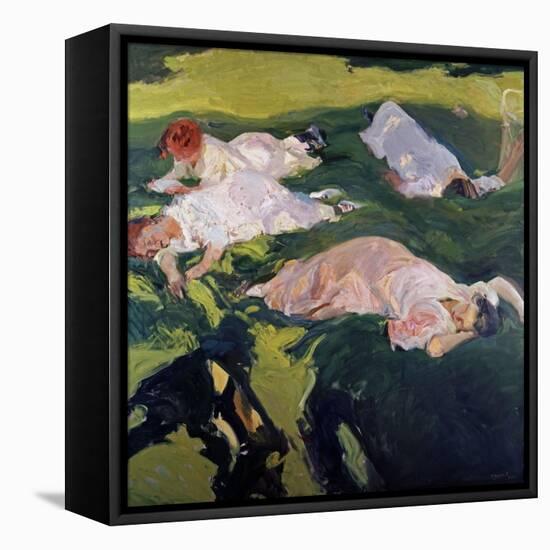 The Siesta, 1912-Joaquín Sorolla y Bastida-Framed Stretched Canvas
