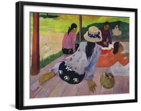 The Siesta, about 1892-94-Paul Gauguin-Framed Giclee Print