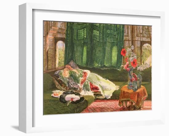 The Siesta, C.1876-John Frederick Lewis-Framed Giclee Print