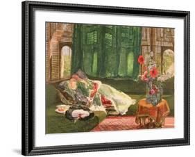 The Siesta, C.1876-John Frederick Lewis-Framed Giclee Print