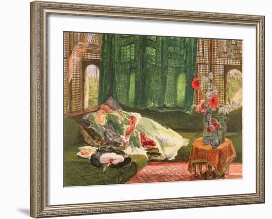 The Siesta, C.1876-John Frederick Lewis-Framed Giclee Print