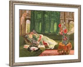 The Siesta, C.1876-John Frederick Lewis-Framed Giclee Print