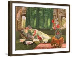 The Siesta, C.1876-John Frederick Lewis-Framed Giclee Print