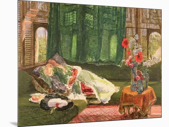 The Siesta, C.1876-John Frederick Lewis-Mounted Giclee Print