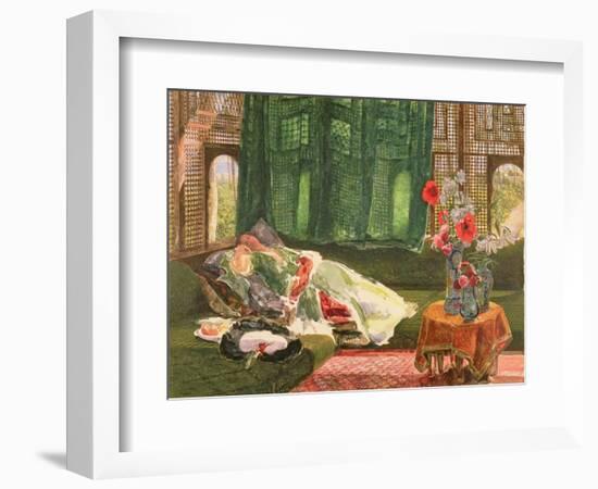 The Siesta, C.1876-John Frederick Lewis-Framed Giclee Print