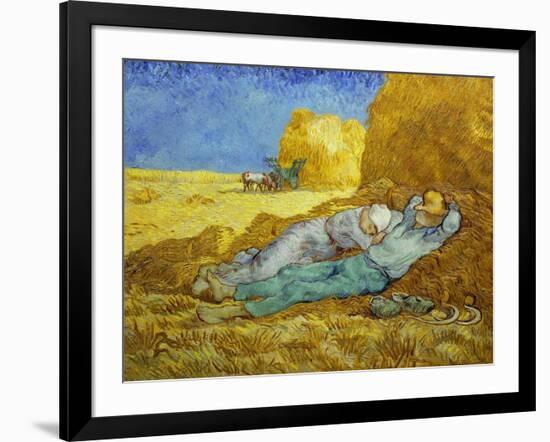 'The Siesta' or 'After Millet', 1889-1890-Vincent van Gogh-Framed Giclee Print