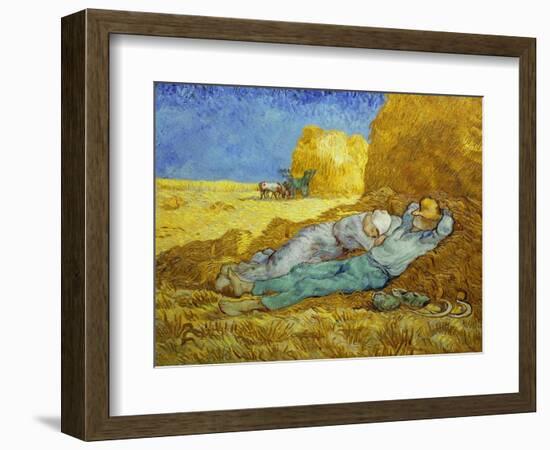 'The Siesta' or 'After Millet', 1889-1890-Vincent van Gogh-Framed Giclee Print