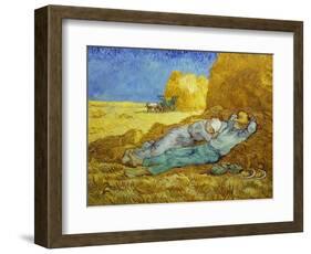 'The Siesta' or 'After Millet', 1889-1890-Vincent van Gogh-Framed Giclee Print