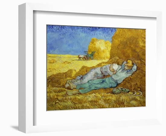 'The Siesta' or 'After Millet', 1889-1890-Vincent van Gogh-Framed Giclee Print