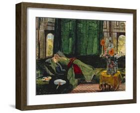 The Siesta-John Frederick Lewis-Framed Giclee Print