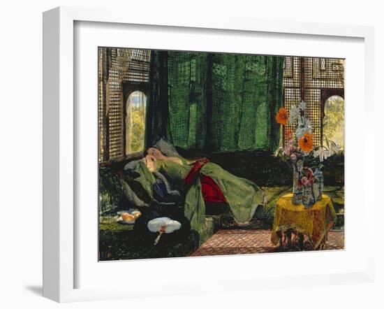 The Siesta-John Frederick Lewis-Framed Giclee Print