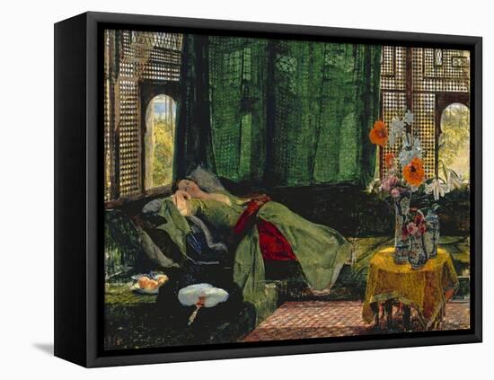 The Siesta-John Frederick Lewis-Framed Stretched Canvas