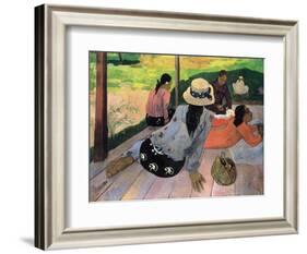 The Siesta-Paul Gauguin-Framed Art Print