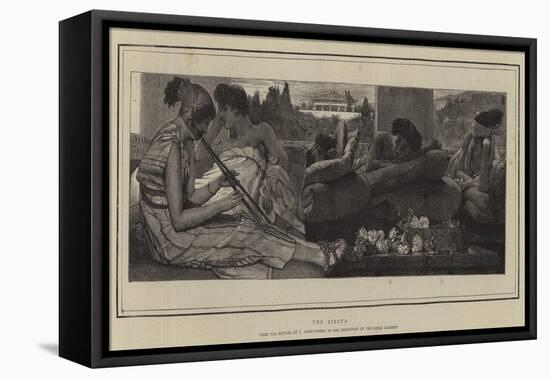 The Siesta-Sir Lawrence Alma-Tadema-Framed Stretched Canvas