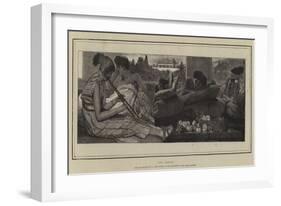 The Siesta-Sir Lawrence Alma-Tadema-Framed Giclee Print