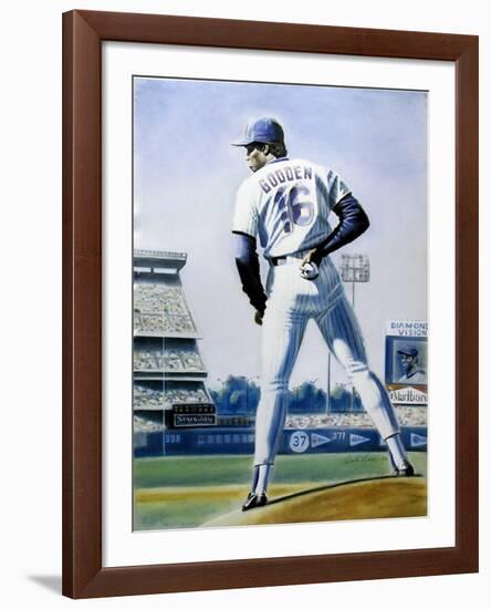 The Sign (New York Mets Dwight Gooden)-Jack Lane-Framed Collectable Print