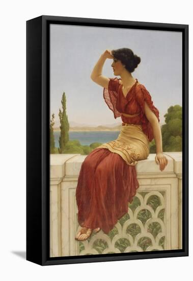 The Signal, 1899-John William Godward-Framed Stretched Canvas