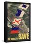 The Signal is Save WWII War Propaganda Art Print Poster-null-Framed Poster