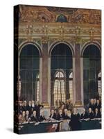 'The Signing of Peace in the Hall of Mirrors,Versailles, 28th June 1919', 1919-William Newenham Montague Orpen-Stretched Canvas