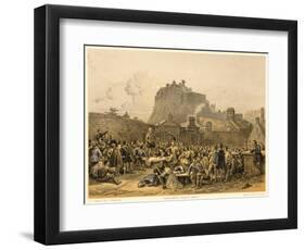 The Signing of the Covenant in Greyfriars' Churchyard Edinburgh-T. Pickin-Framed Art Print