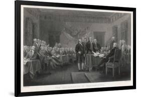 The Signing of the Declaration of Independence in Philadelphia-W. Greatbach-Framed Art Print