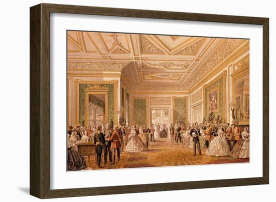 The Signing of the Marriage Attestation Deed, March 10th 1863, Published 1864 (Litho)-Robert Charles Dudley-Framed Giclee Print