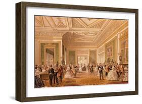 The Signing of the Marriage Attestation Deed, March 10th 1863, Published 1864 (Litho)-Robert Charles Dudley-Framed Giclee Print