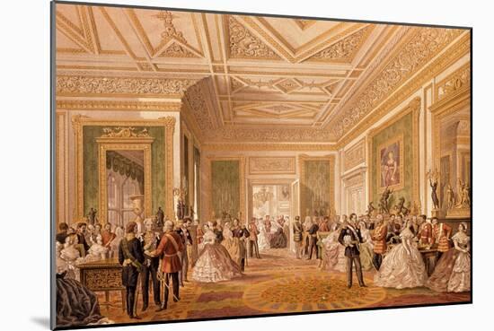 The Signing of the Marriage Attestation Deed, March 10th 1863, Published 1864 (Litho)-Robert Charles Dudley-Mounted Giclee Print