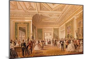 The Signing of the Marriage Attestation Deed, March 10th 1863, Published 1864 (Litho)-Robert Charles Dudley-Mounted Giclee Print