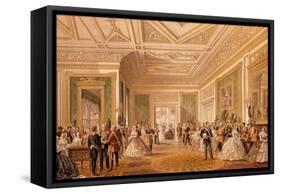The Signing of the Marriage Attestation Deed, March 10th 1863, Published 1864 (Litho)-Robert Charles Dudley-Framed Stretched Canvas
