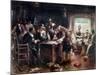 The Signing of the Mayflower Compact, c.1900-Edward Percy Moran-Mounted Giclee Print