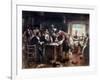 The Signing of the Mayflower Compact, c.1900-Edward Percy Moran-Framed Giclee Print