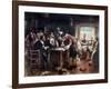 The Signing of the Mayflower Compact, c.1900-Edward Percy Moran-Framed Giclee Print