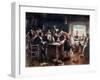 The Signing of the Mayflower Compact, c.1900-Edward Percy Moran-Framed Giclee Print