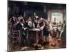 The Signing of the Mayflower Compact, c.1900-Edward Percy Moran-Mounted Giclee Print